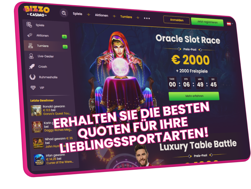 Erhalten Sie die besten Quoten für Ihre Lieblingssportarten!