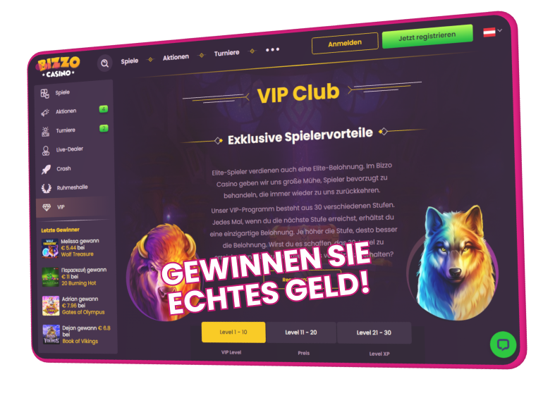 Gewinnen Sie echtes Geld!